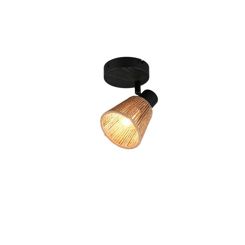 Reflektor pleciony klosz NATREL naturalny 1xE14x10W metal wym:18,5x10x14,5cm IP20 RL