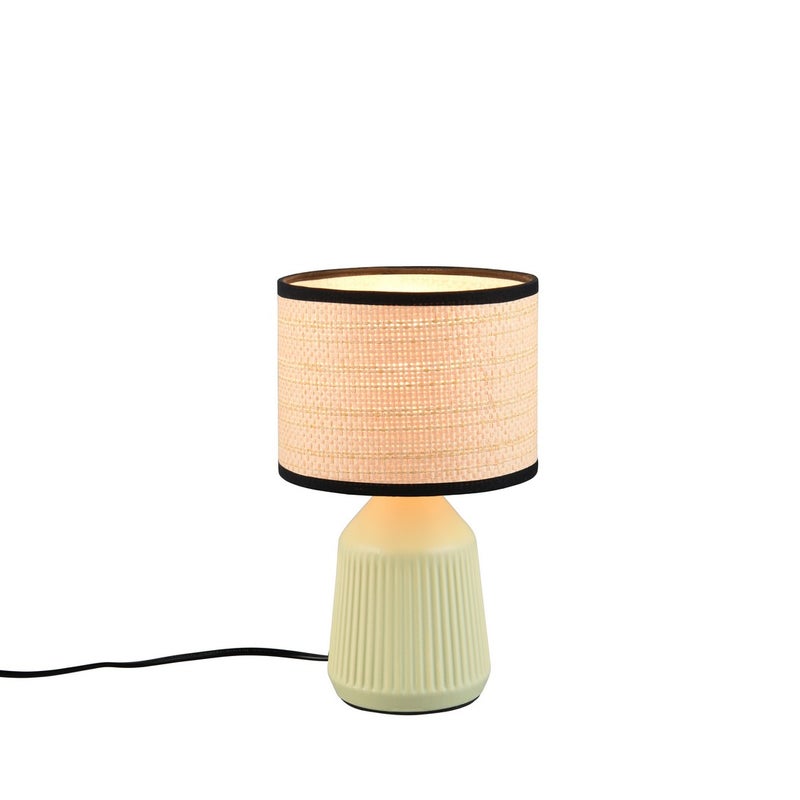 Lampa stołowa FORMENTERA 1xE14x40W ceramika / gips zielona wym:26,5x16x16cm IP20 RL