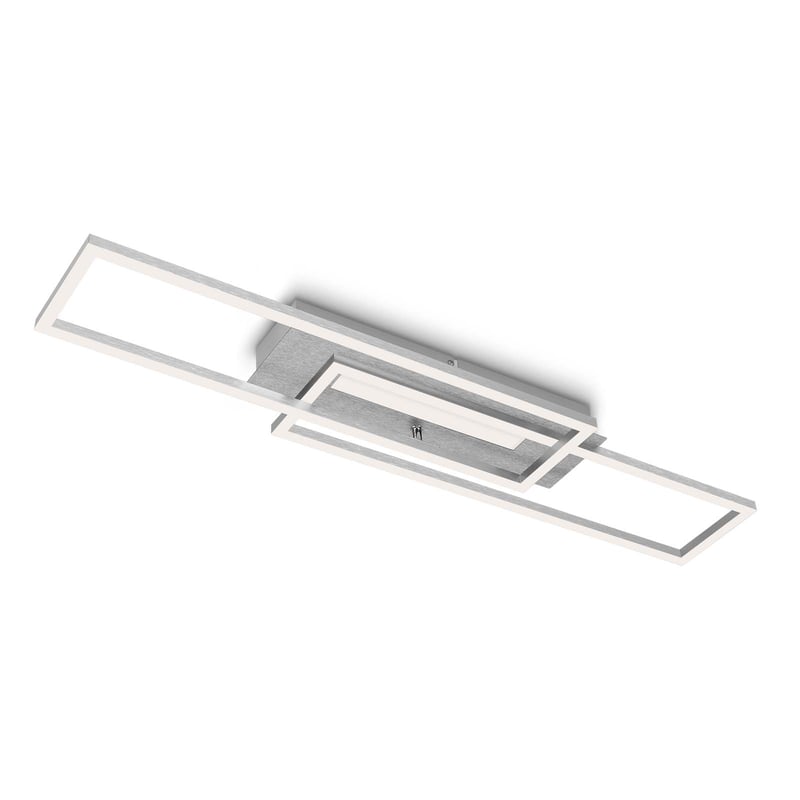 BRILONER LEUCHTEN FRAME MID Lampa sufitowa LED, 40 W, 4400 lm, IP20, kolor aluminiowy, metal-tworzywo sztuczne, 82,7 x 19 x 8 cm