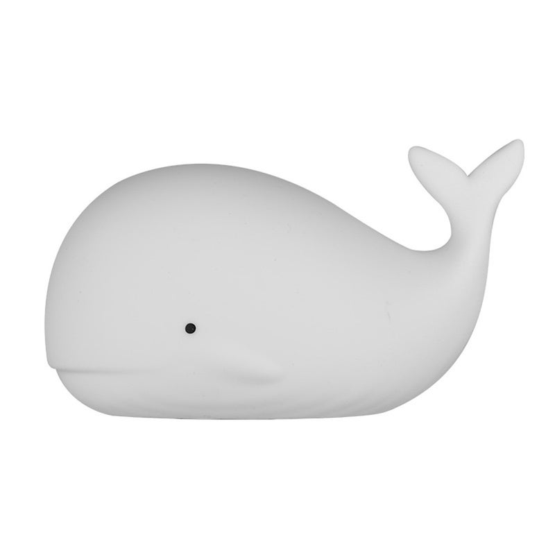 Śliczna lampka nocna wieloryb, lampka nocna dla zwierząt ładowana przez USB, siedem zmian kolorów, prezent na urodziny, Halloween i Boże Narodzenie