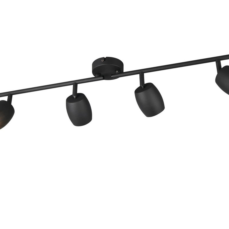 Reflektor listwa ruchome reflektorki NANCY czarny 4xGU10x35W metal wym:15,5x70,5x8cm IP20 RL