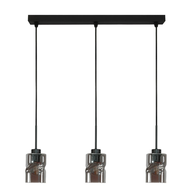 Lampa wisząca czarna do jadalni GRETA nowoczesna 3xE27 Edylit