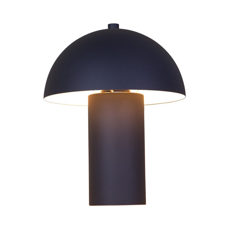 Matowa czarna lampka nocna 1x E14