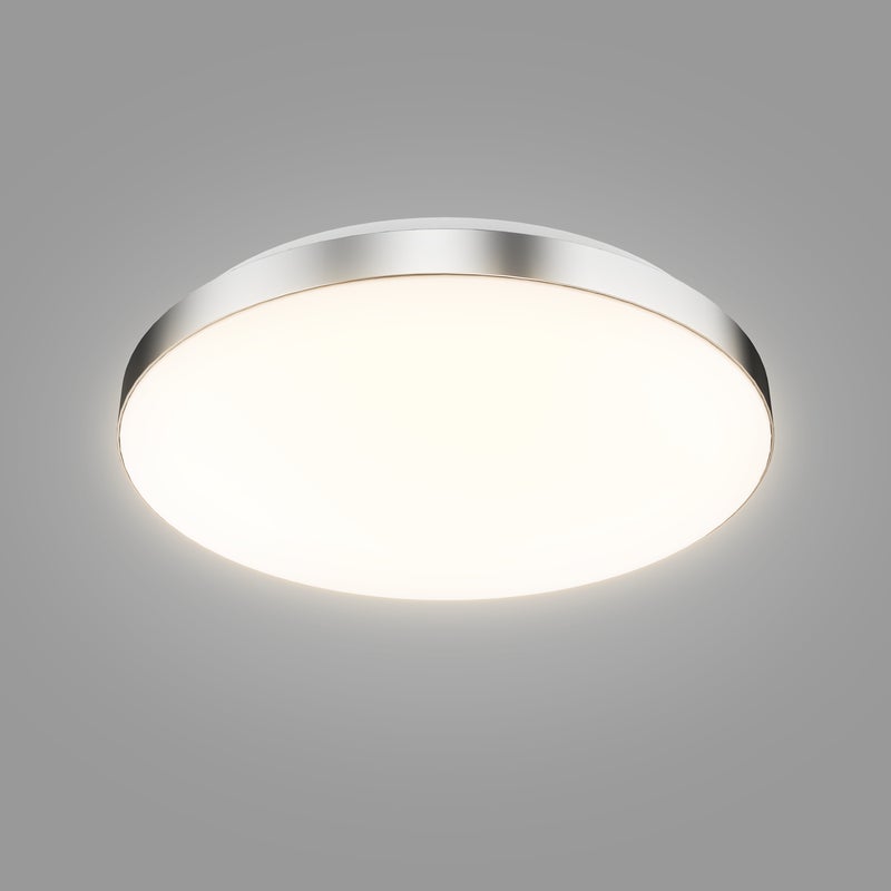 Plafon LED Hanna 1800 lm 16W barwa neutralna 33.5 cm srebrny Inspire