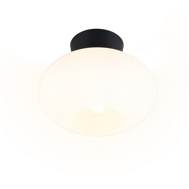 Lampa wisząca SIDERA biało-czarny 1xE27x10W szkło wym:22x26x26cm IP20 RL