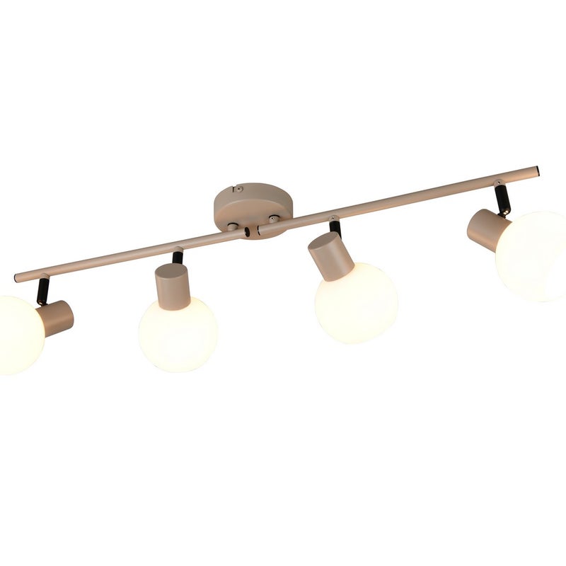 Reflektor listwa ruchome reflektorki BOBA beżowy 4xE14x10W szkło wym:18,5x70x10cm IP20 RL
