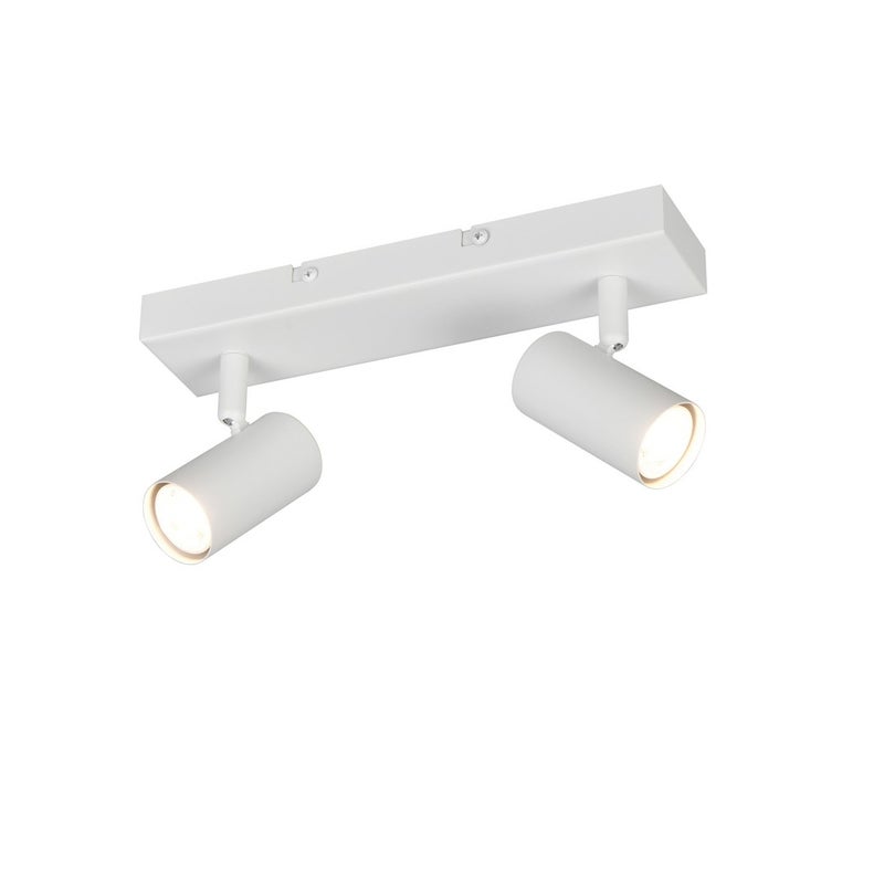 Reflektor podwójny tuby TARYN biały 2xGU10x5W metal wym:13,5x28x6cm IP20 RL