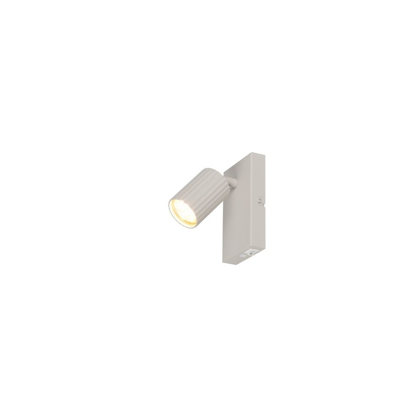 Reflektor ryflowany z włącznikiem SOKA szary 1xGU10x10W metal wym:15x9x15cm IP20 Trio