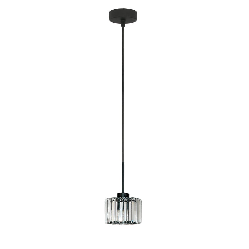 Lampa wisząca pojedyncza czarna do jadalni OMENA nowoczesna 1xE27 Edylit