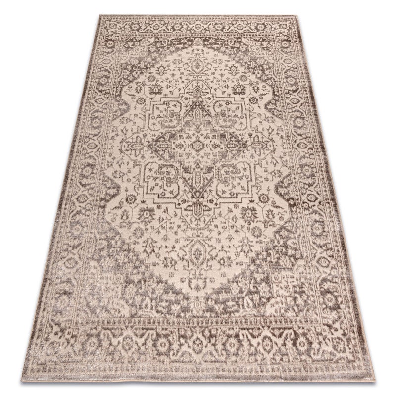 Dywan AURA J2818 beż - Ramka, ornament, strukturalny, nowoczesny 180x270 cm