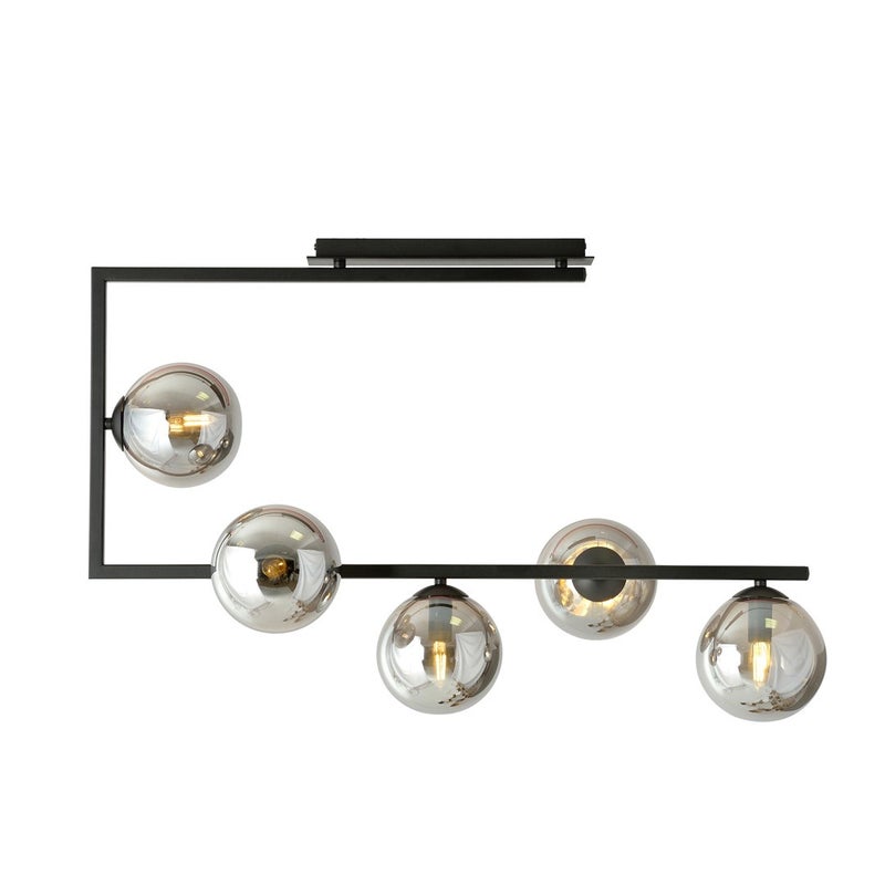 Lampa wisząca Soma czarno-grafitowa 5xE14x10W wym: 55 x 83 x 29 cm metal Emibig