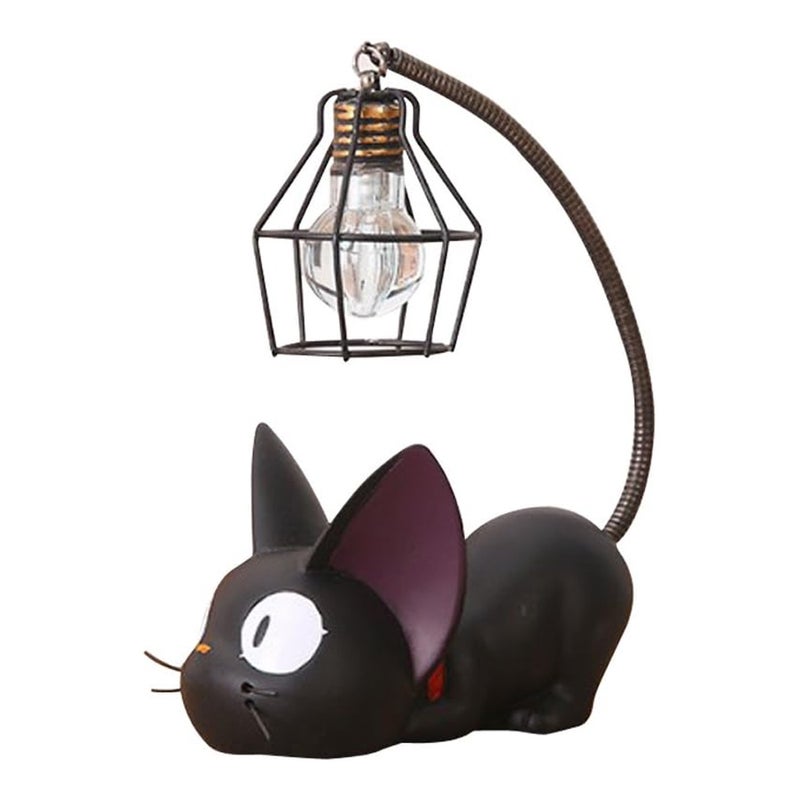 Lampka nocna LED w kształcie kota z żelaznym kloszem, lampka nocna, prezent urodzinowy dla dziecka, dekoracja biurka