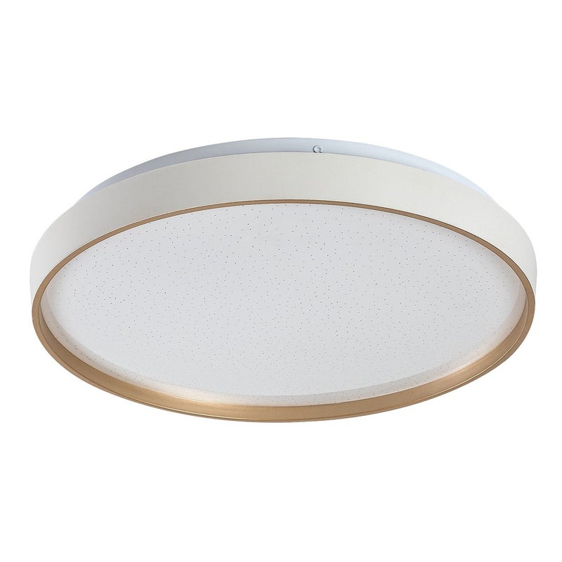 Plafon LED 34W 2200lm CCT Ściemnialny Okrągły Biały Obwódka Złoty Efekt gwiazd Metal IP20 Ø380mm
