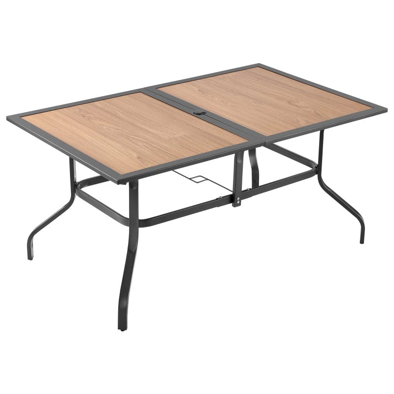 Stół ogrodowy taras balkon jadalny premium 150 x 96 x 72,5 cm stal 35 mm