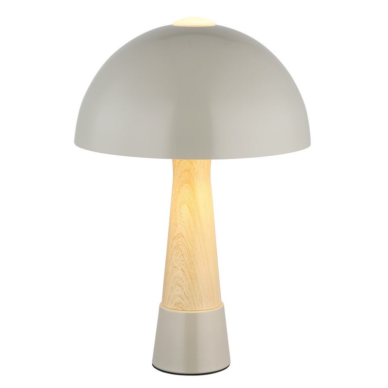 Matowa szara lampka nocna 1x E27