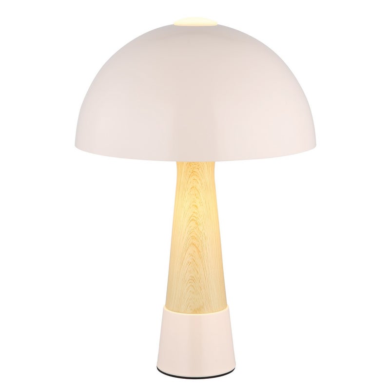 Matowa lampka nocna w kolorze szampańskim, 1x E27