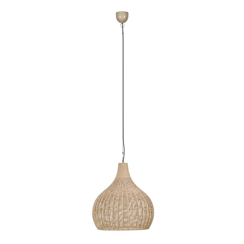 Lampa wisząca JANNE beżowo-czarny 1xE27x10W tkanina wym:183x54x54cm IP20 Trio