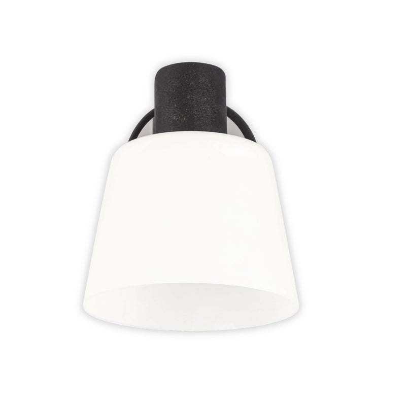 Kinkiet ścienny minimalistyczny czarny biały klosz 1xE14 40W Biloba Candellux