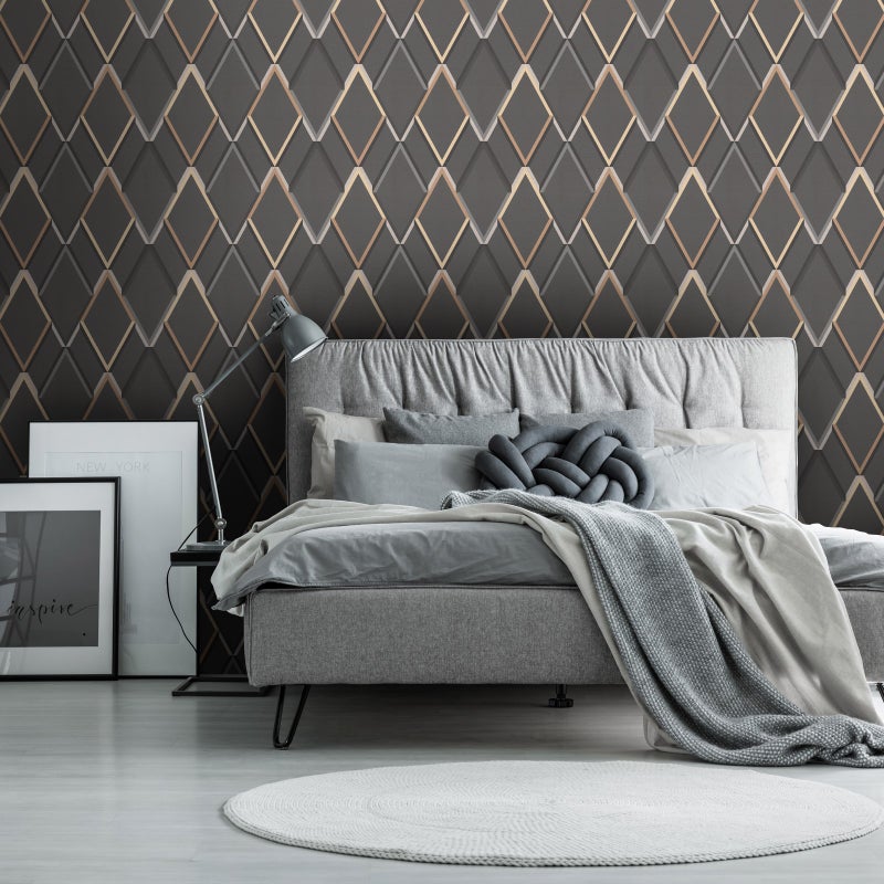 Tapeta flizelinowa - METALLIC GEOMETRIC