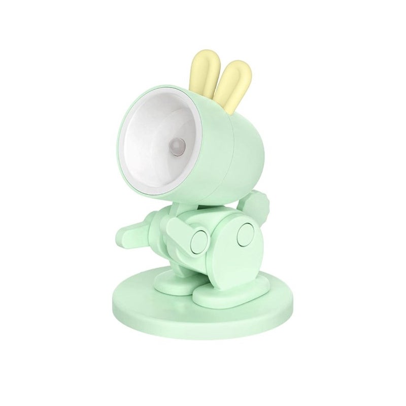 Mini lampka nocna króliczek, lampka do czytania z magnetyczną podstawą, innowacyjny design, prezent dla dzieci i studentów