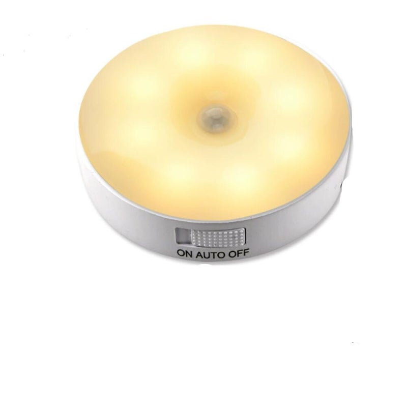 Lampa z czujnikiem ruchu do wnętrz lampka nocna LED z możliwością ładowania tryb oświetlenia bezprzewodowa lampka LED do schodów korytarza sypialni