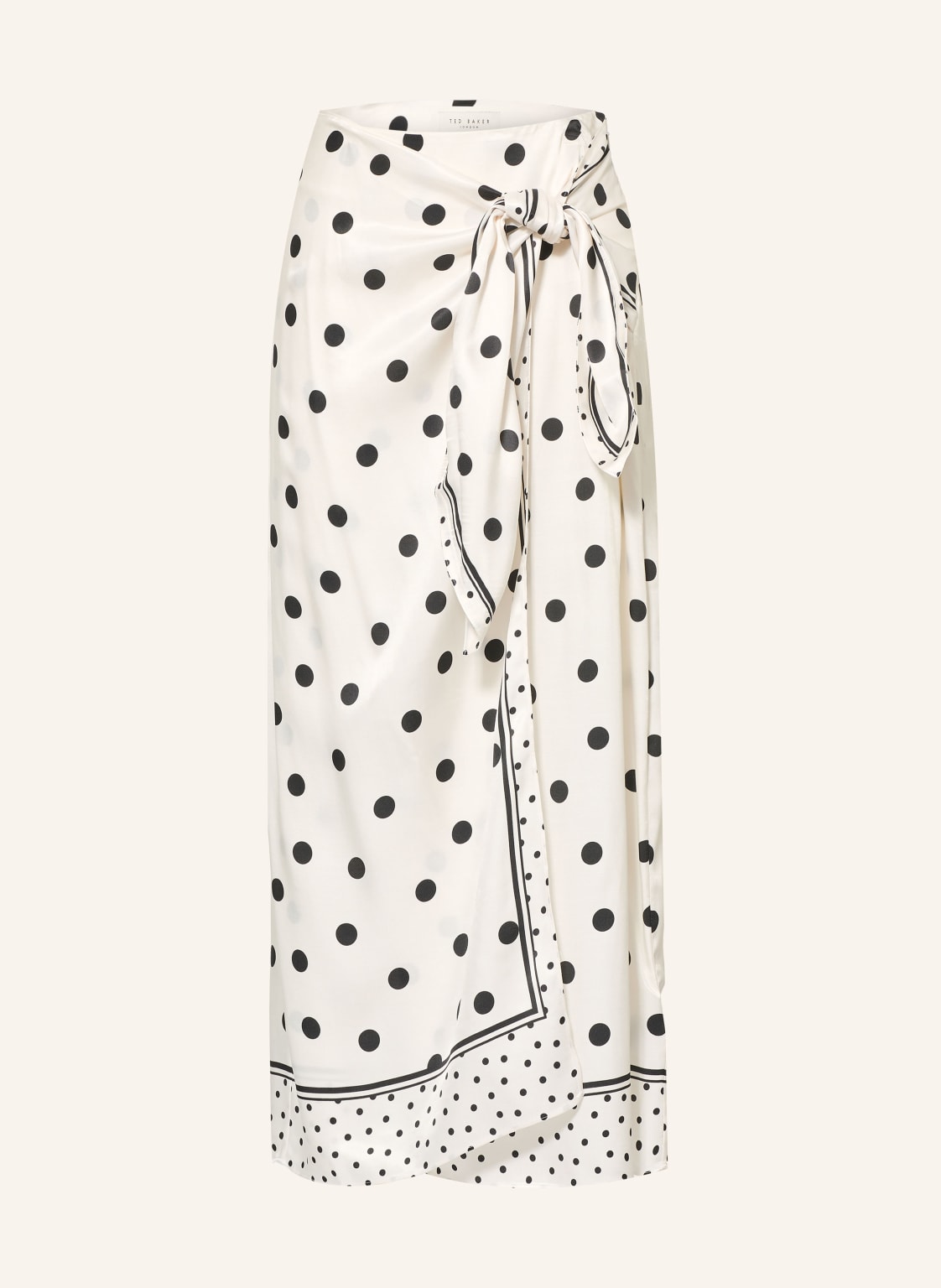 Ted Baker Spódnica Kopertowa Albbaa Z Satyny weiss