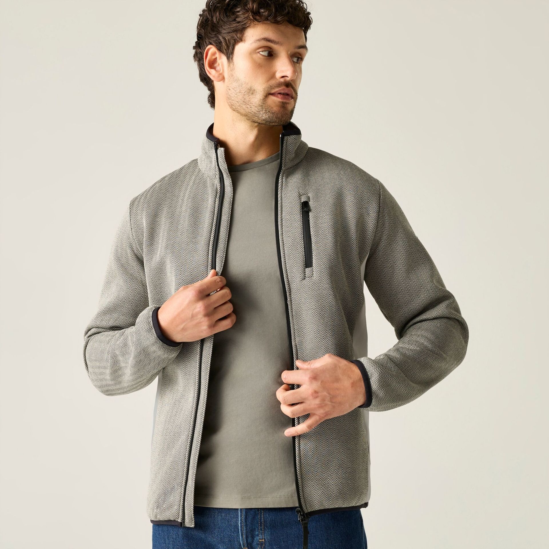 Regatta Polar męski rozsuwany Brayleigh Beżowe, Rozmiar: 5XL