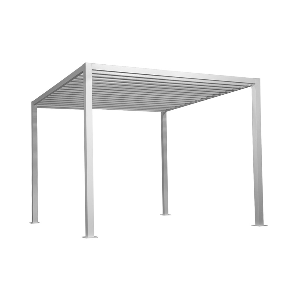 GRINDI Pergola tarasowa aluminiowa - TASOS I - 3x3m biała 961073