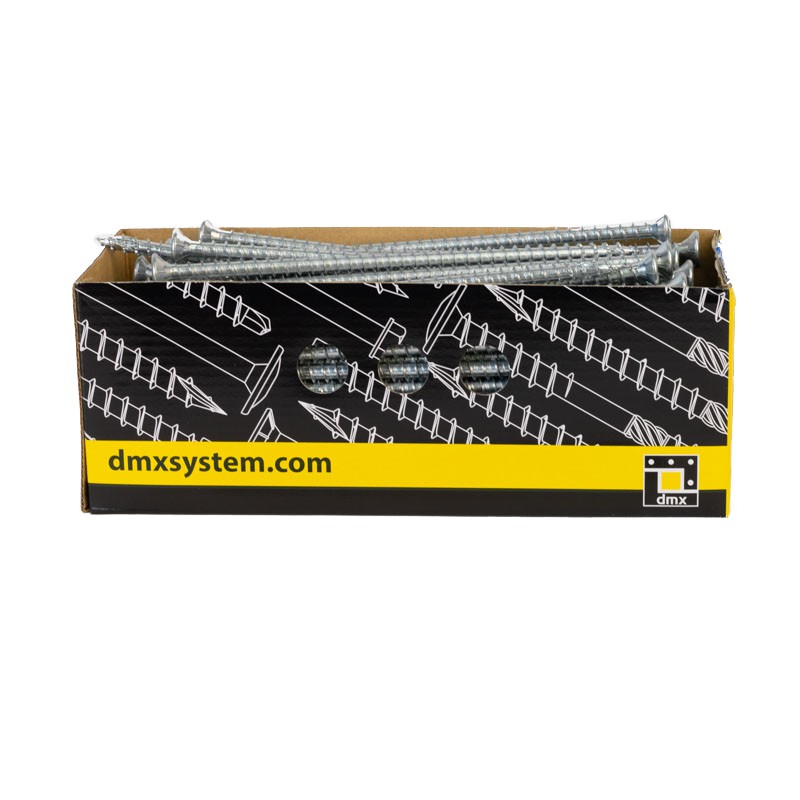 DMX Wkręt ciesielski, pełny gwint łeb stożkowy 8mm - CPS - karton 50 szt 8x280 (50 Szt/Opak) 3510828