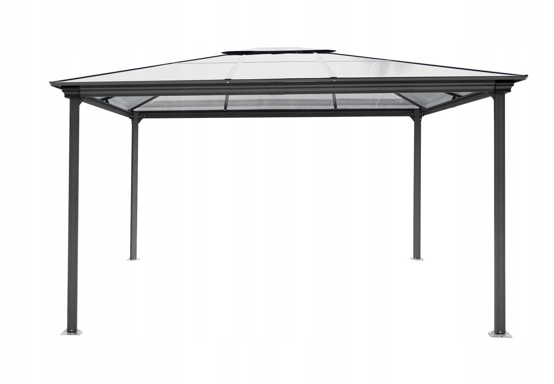GRINDI IN THE GARDEN Altana ogrodowa aluminiowa, antracytowa - Libra I 4x3m 961003
