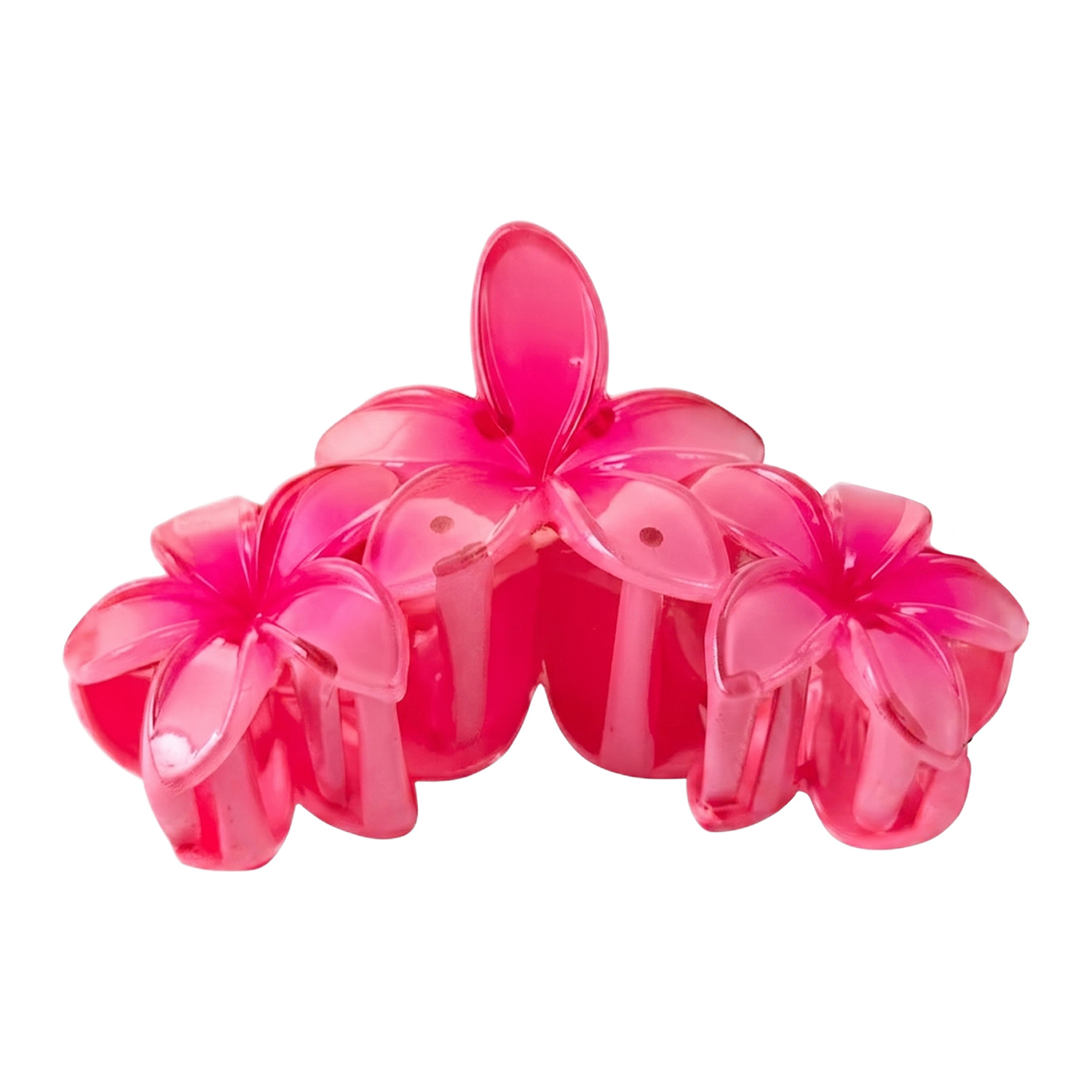 eCarla spinka do włosów klamra hawajska Vacay Flower SP386 Triple Pink Ombre