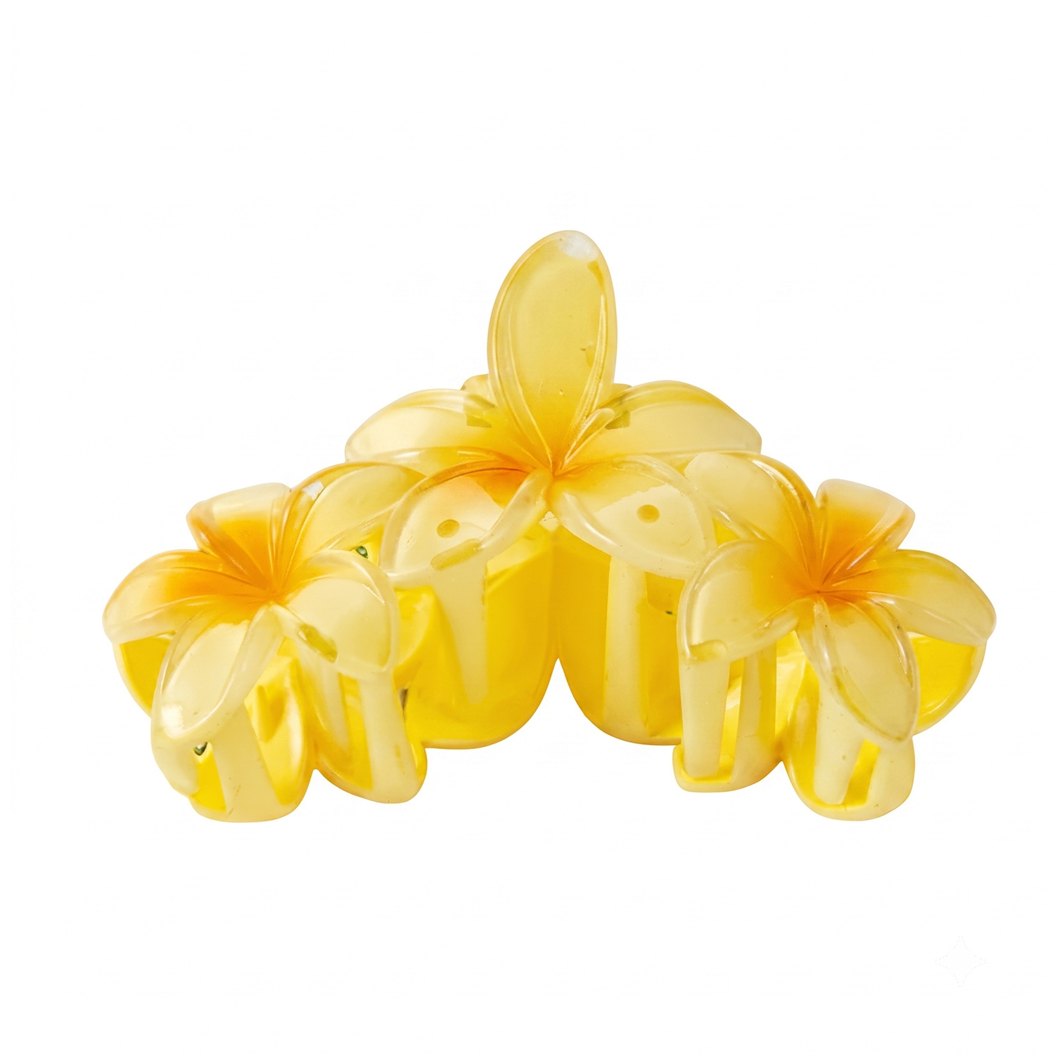 eCarla spinka do włosów klamra hawajska Vacay Flower SP386 Triple Yellow Ombre