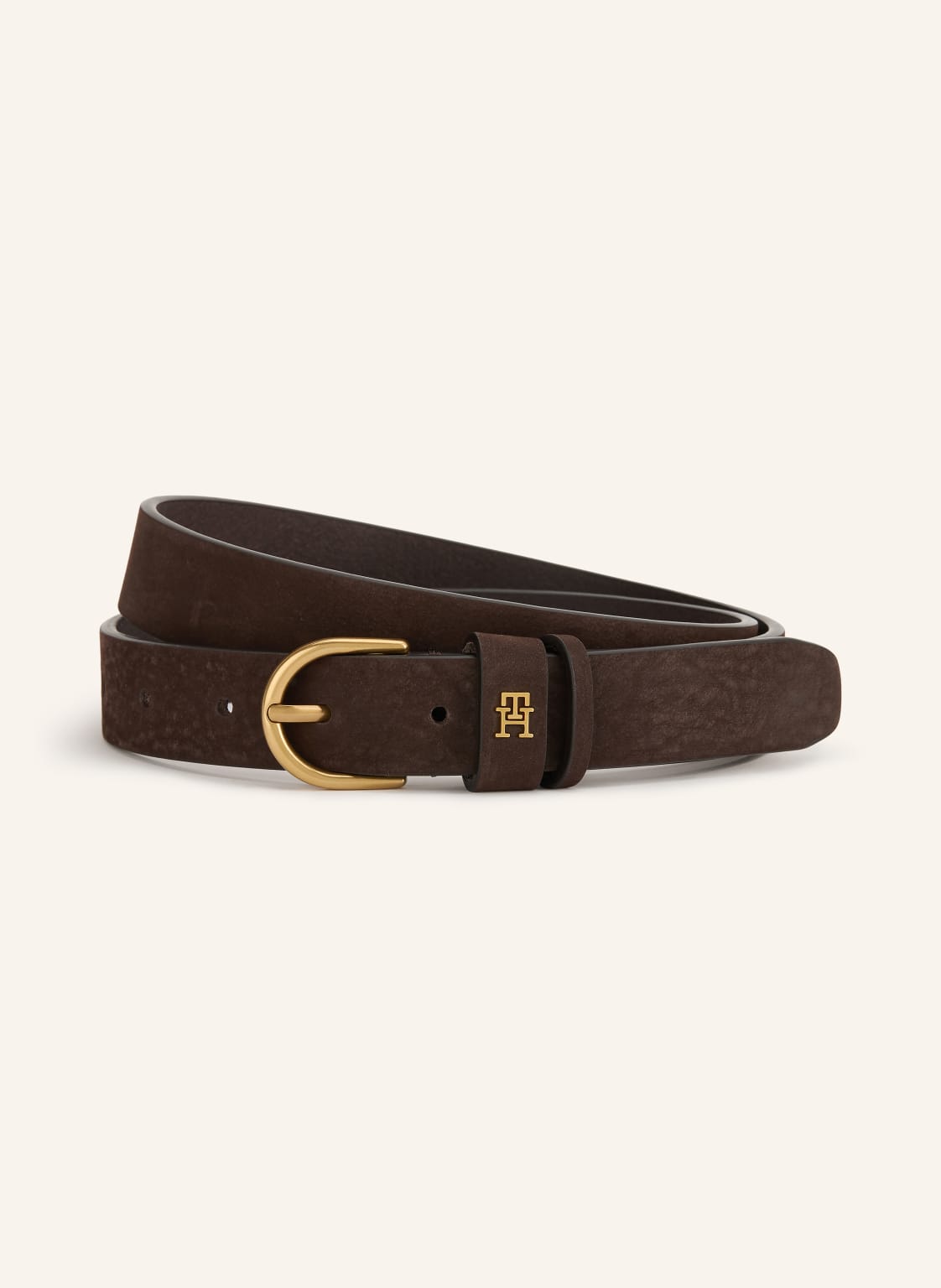 Tommy Hilfiger Pasek Skórzany braun