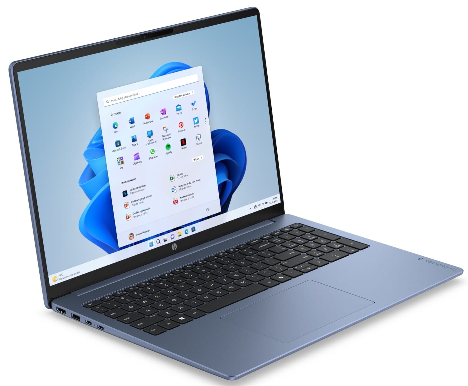 HP OmniBook 3 - Core 5 120U 16'' 2K OLED 16GB 512GB W11H Granatowy D9LV6EA