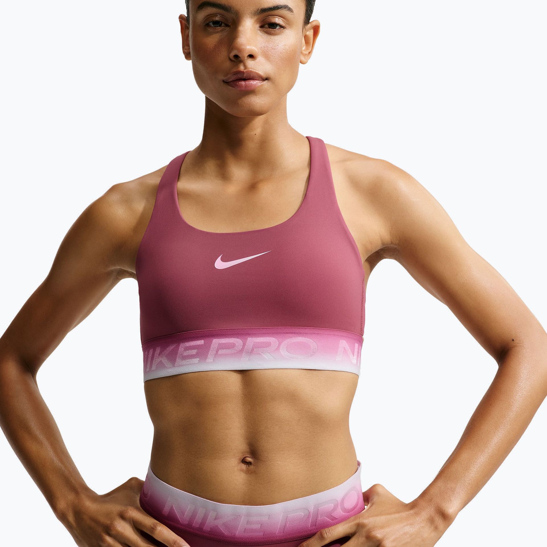 Biustonosz treningowy Nike Pro pink smoke/pink smoke/pink rise WYSYŁKA W 24H 30 DNI NA ZWROT