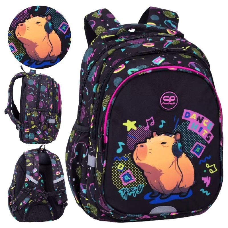 Plecak Coolpack Jerry Capybara Music Szkolny Młodzieżowy Dla Dziecka Do Szkoły Pojemny Dziecięcy