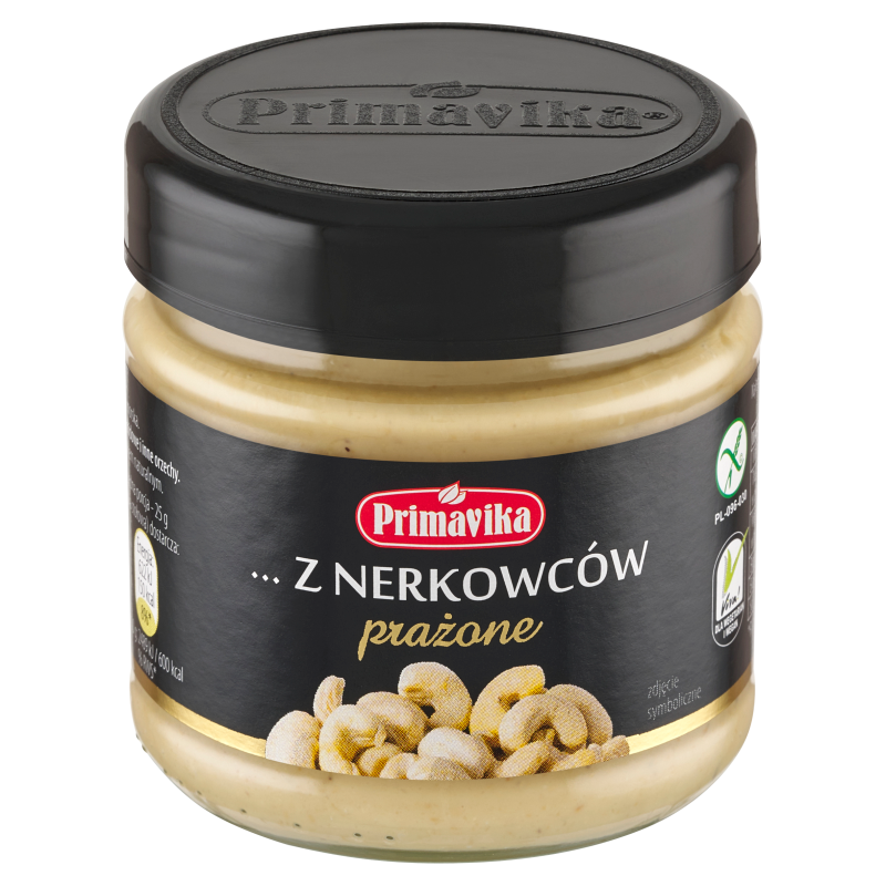 Primavika (przetwory i pasty vege) Masło orzechowe z nerkowców smażone 185g