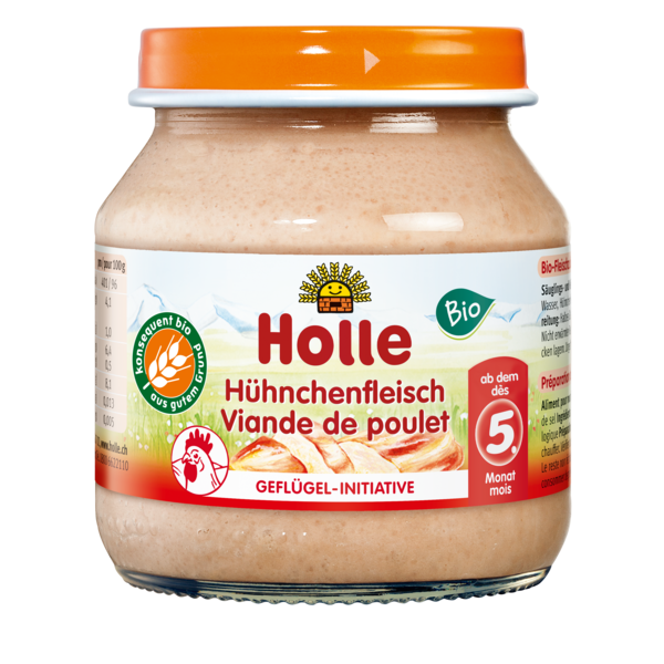 Holle Mięso z kurczaka BIO od 4 miesiąca życia - Holle - 125g 04349