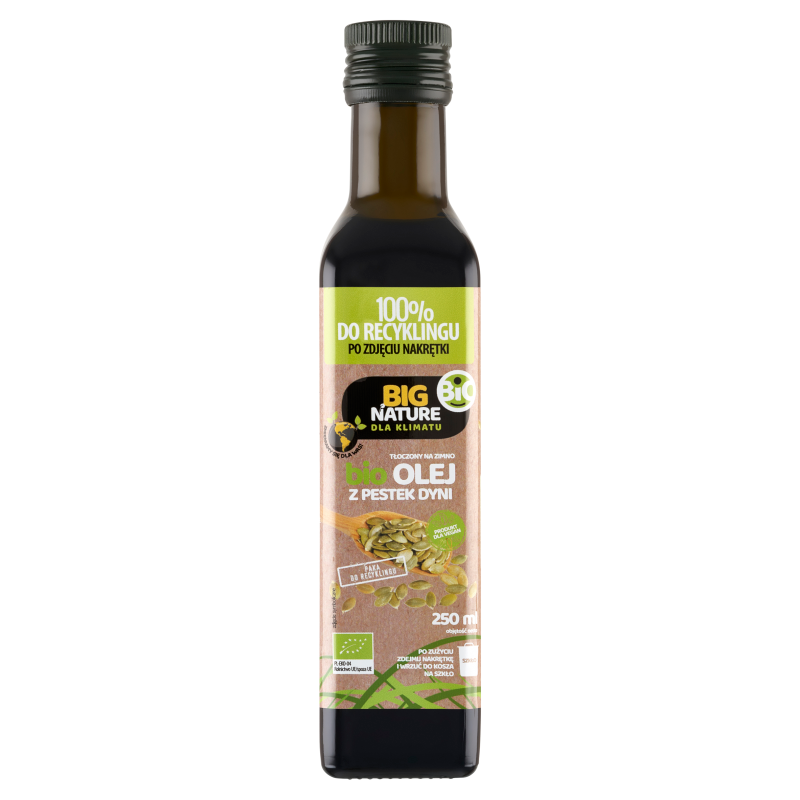 Big Nature Olej z pestek dyni tłoczony na zimno 250 ml Bio