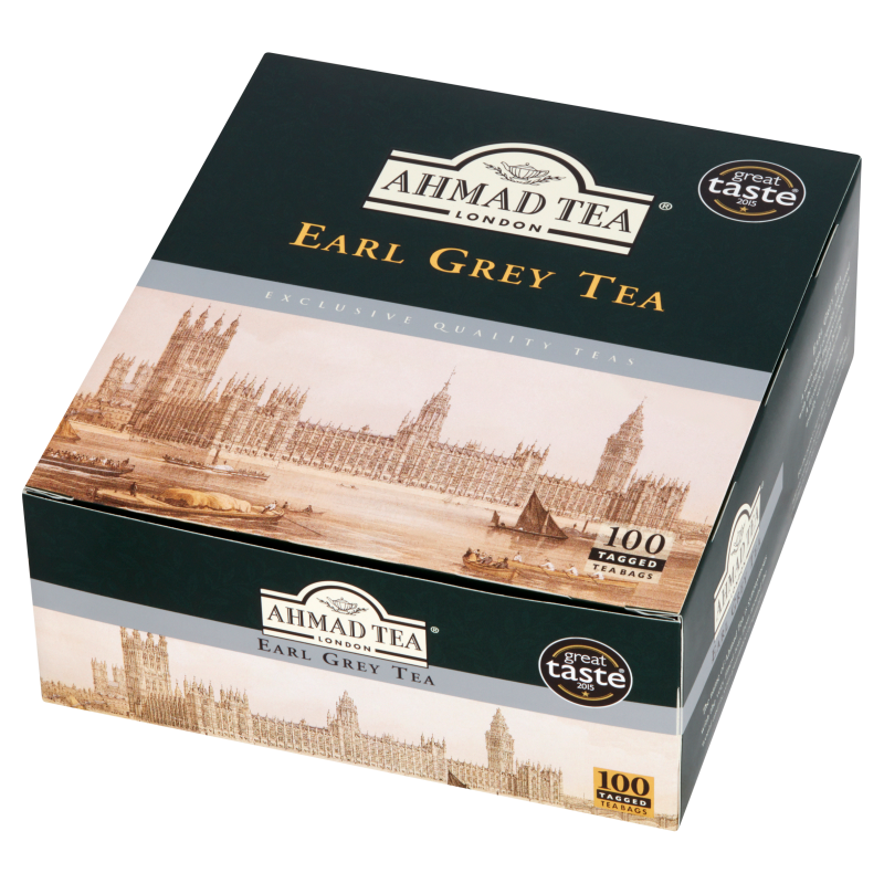 Ahmad Herbata EARL GREY 100t*2g czarna zawieszka