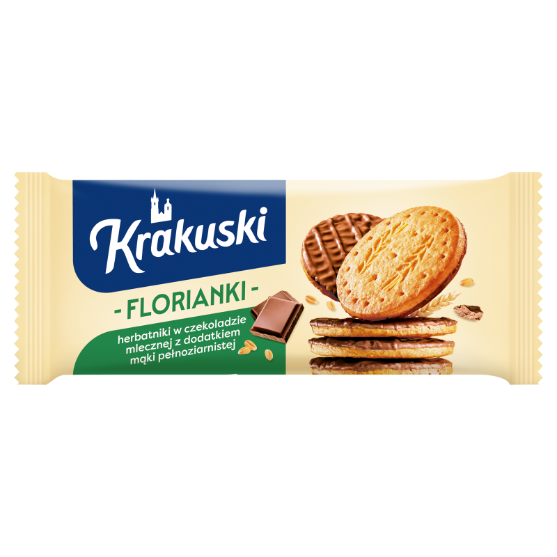 Krakuski FLORIANKI W CZEKOLADZIE MLECZNEJ 171G/26 zakupy dla domu i biura! 93550