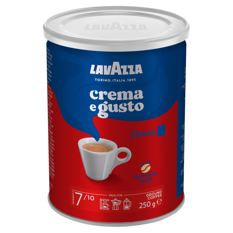 Lavazza Kawa mielona Crema e Gusto 250g puszka 8000070038820