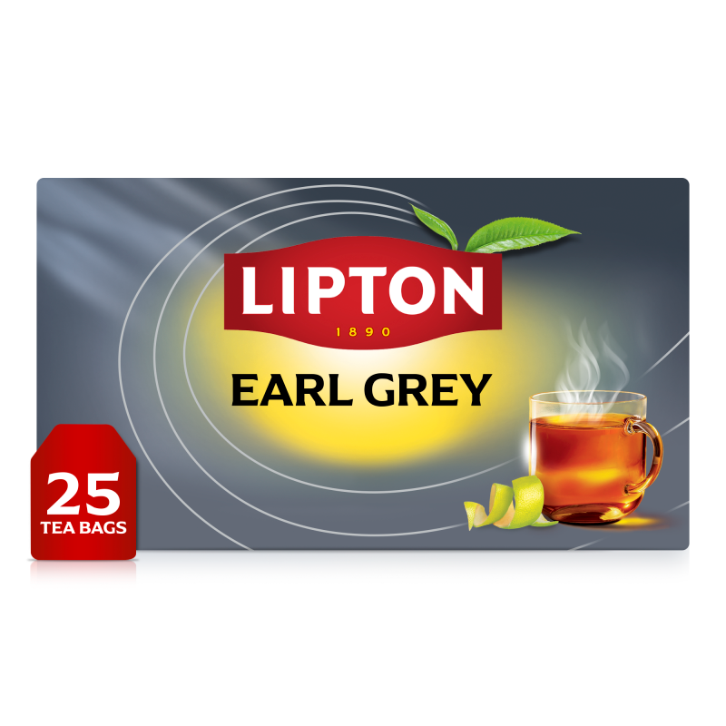 Lipton Earl Grey Herbata czarna 37,5 g (25 torebek)