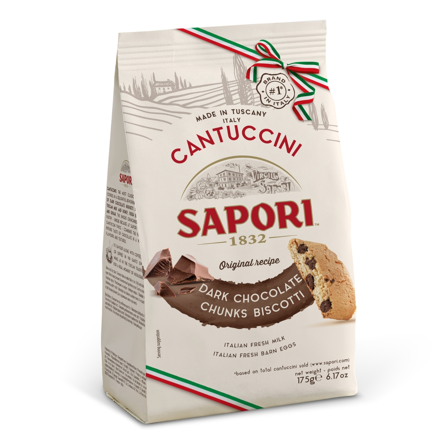 SAPORI Cantuccini z czekoladą 175 g