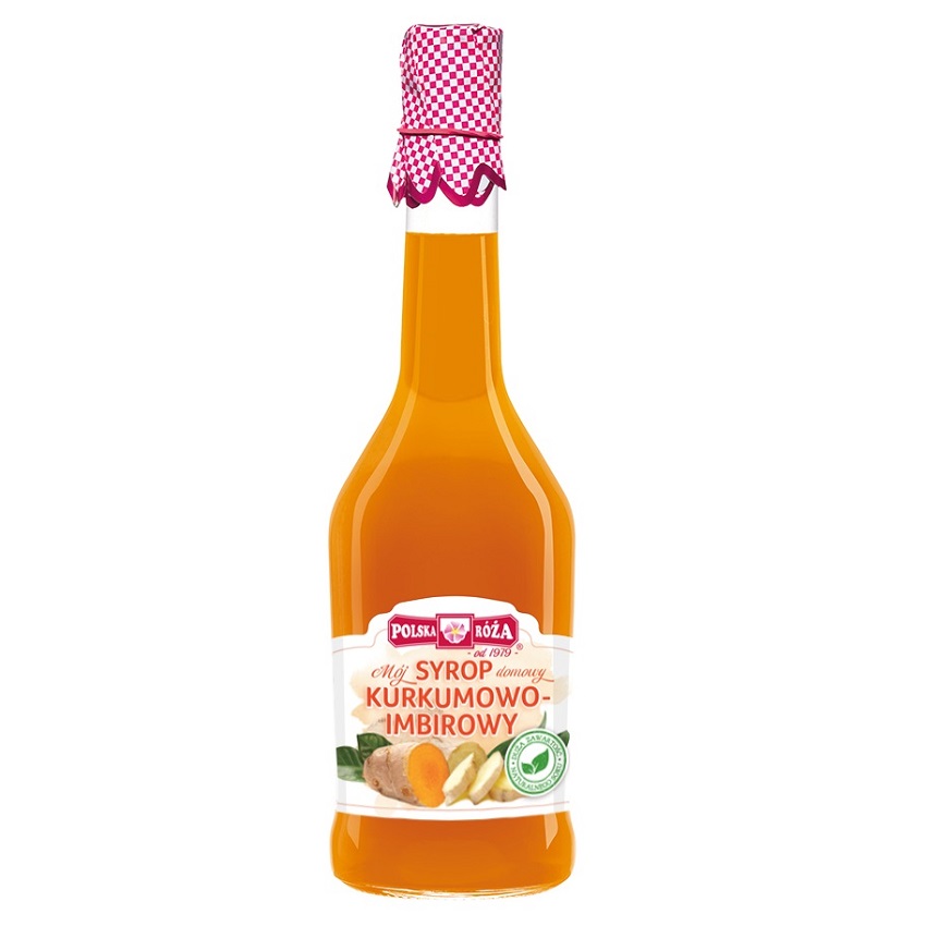 Polska Róża Syrop kurkumowo-imbirowy 500ml 11POLSYRKU