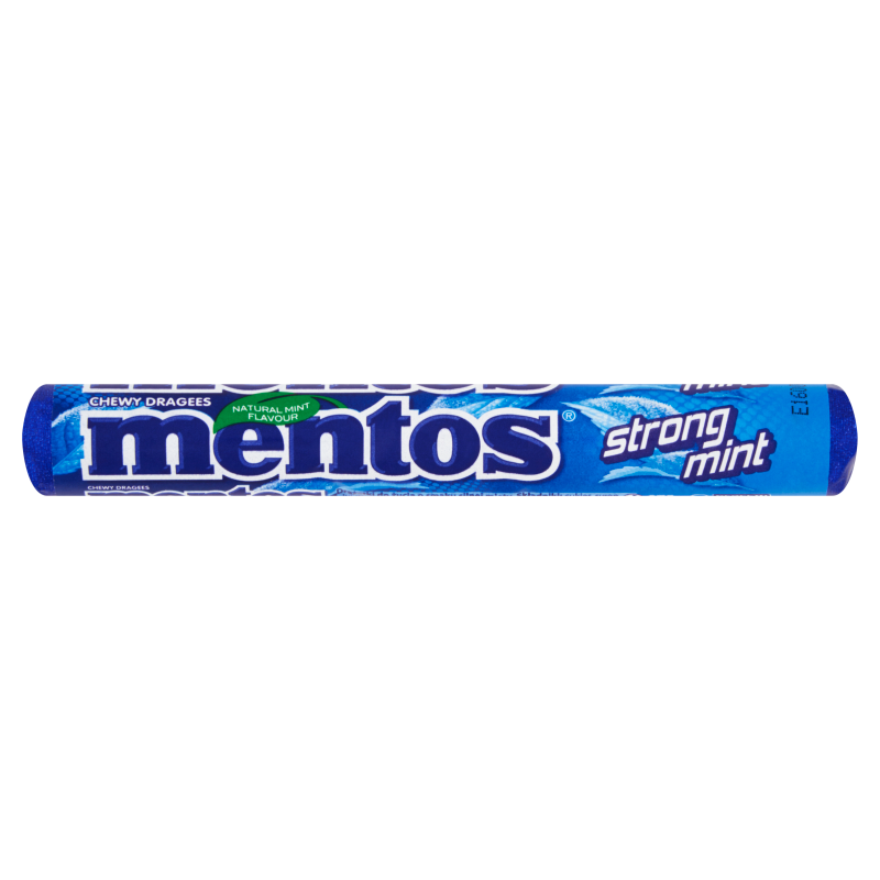 Van Melle Cukierki do żucia Mentos Strong Mint o smaku silnej mięty 37,5 g