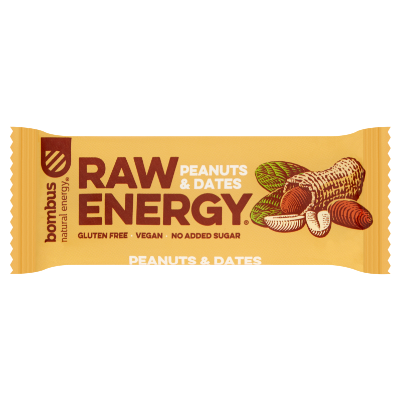 Baton RAW ENERGY orzech ziemny-daktyl BEZGL. 50 g