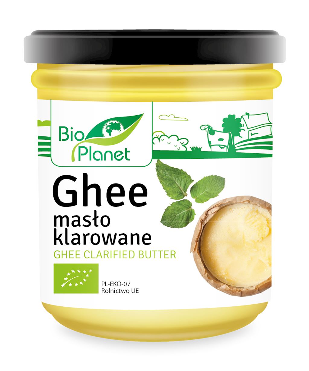 Bio Planet NABIAŁ MASŁO KLAROWANE GHEE BIO 250 g -