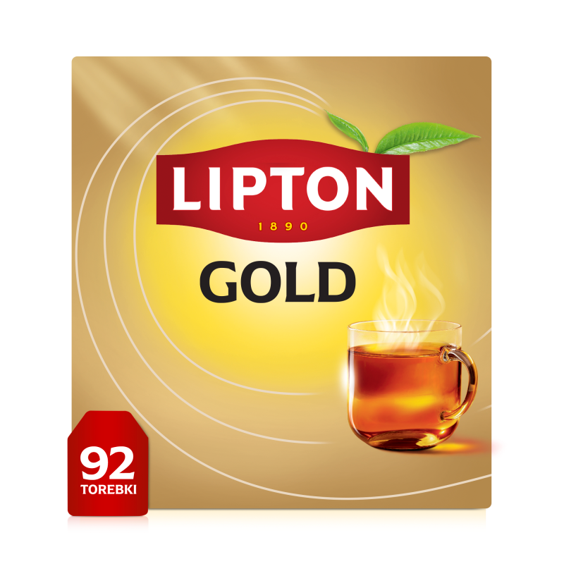 Lipton Gold Tea Herbata czarna 138g 92 torebki