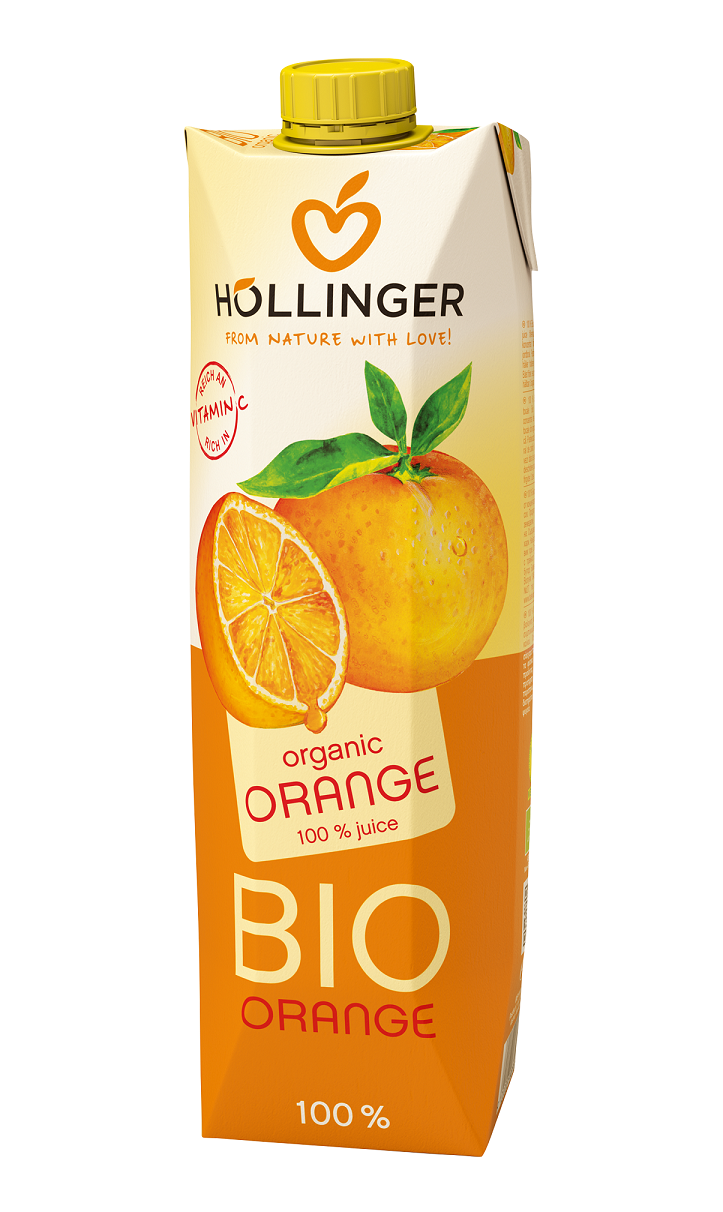 Hollinger SOK POMARAŃCZOWY BIO 1 L